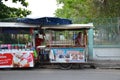 Thai merchant selling snackes