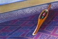 Thai mini weaving equipment hand made. Royalty Free Stock Photo