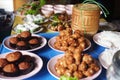 Food for consecrate to monk in ceremony of Thailand
