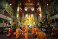 Thai Monks Pray