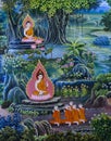 Thai mural Buddhist art