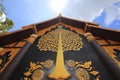 Thai mural painting behind the chapel of Wat Phra That Doi Phra