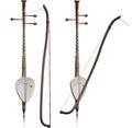 Thai musical instruments - three-stringed fiddle wood