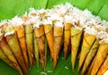 Thai native dessert called Kanom Kruay Royalty Free Stock Photo