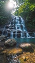 Thai nature wonder Namtok Salatdai waterfall in Nakhon Nayok, Thailand