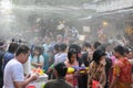 Thai New Year Celebrations in Bangkok Royalty Free Stock Photo