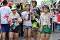 Thai New Year Celebrations in Bangkok Royalty Free Stock Photo