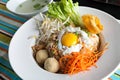 Thai Noodle Dish with Fried Egg
