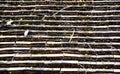 Thai North brick roof texture Royalty Free Stock Photo