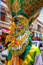 Thai northeastern traditional Phi Ta Khon ghost Festival parade