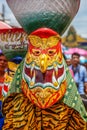 Thai northeastern traditional Phi Ta Khon ghost Festival parade