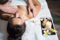 Thai oil massage to Asian girl Royalty Free Stock Photo