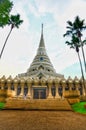 Thai Pagoda at Wat Yannasang Wararam , Chonburi , Thailand