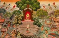 Thai painting lanna style