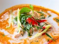 Thai panaeng curry with chicken