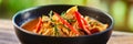 Thai panang curry in bowl with pork Royalty Free Stock Photo