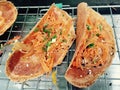 Thai pancake,thai dessert Royalty Free Stock Photo