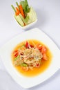 Thai papaya salad Royalty Free Stock Photo