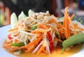 Thai Papaya salad Royalty Free Stock Photo