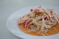 Thai papaya salad, delicious local food