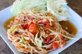 Thai papaya salad