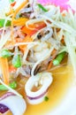 Thai Papaya Salad. (somtam) Royalty Free Stock Photo