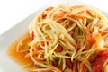 Thai papaya spicy salad or know as Som Tum