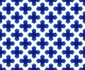 Thai pattern blue and white Royalty Free Stock Photo