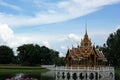 Thai Pavilion in the middle of the water Royalty Free Stock Photo