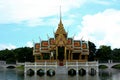 Thai Pavilion in the middle of the water Royalty Free Stock Photo