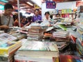 Thai people choosing book at the book fair Royalty Free Stock Photo