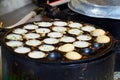 Thai people cooking thai snack Khanom Khrok