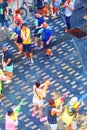 Thai people and foreign travelers enjoy in Songkran Festival at Siam Square, Bangkok2