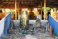 Thai people travel visit and respect praying holy thing in Wat Pa Kham Chanod at Ban Kham Chanot in Udon Thani, Thailand