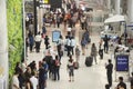 Thai people and foreigner traveller wait flight with passengers Royalty Free Stock Photo