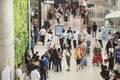 Thai people and foreigner traveller wait flight with passengers Royalty Free Stock Photo