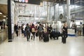 Thai people and foreigner traveller wait flight with passengers Royalty Free Stock Photo