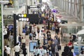 Thai people and foreigner traveller wait flight with passengers Royalty Free Stock Photo