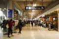 Thai people and foreigner traveller wait flight with passengers Royalty Free Stock Photo