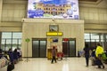 Thai people passengers and foreign travelers wait check in go to plane in gate terminal at Nakhon Phanom Airport on October 4, Royalty Free Stock Photo