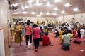 Thai people respect praying and visit for blessing from Luang Phor Sothorn Buddha statue in Chachoengsao, Thailand