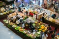 Thai people travel and shopping food at supermarket