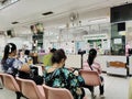 Thai people wait to see the doctor in thai general hospital