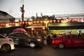 Thai people walking join party of San Chao Pho Suea or Tiger god shrine festiva