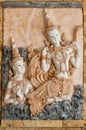 Thai Plaster cast relief