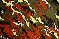 Thai police green tiger stripe camouflage fabric