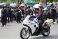 Thai police motorcyclist