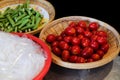 Thai popular papaya salad ingredients