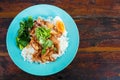 Thai pork leg pot stewed with rice Royalty Free Stock Photo