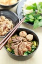 thai pork noodle